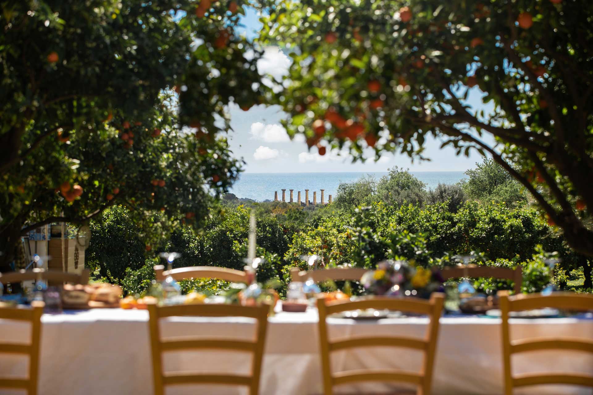 Valley of the Temples, then a private garden table